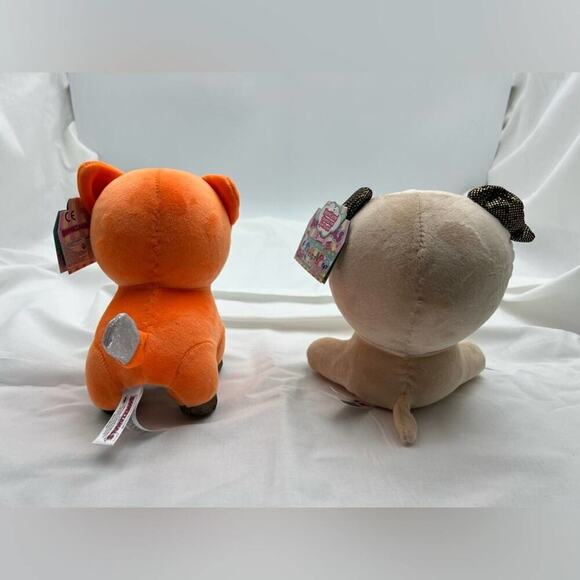 7” Squeezamals 3Deez Set - Fox and Puppy - Picture 4 of 6